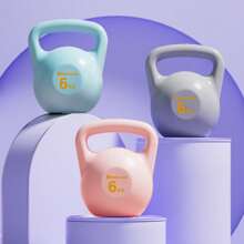 Soft Kettle Bell Water Injection Women's Exercise Buttocks Lifting Tool Fitness Home Sports Shaping Dumbbell Deep Squat Lifting Pot Exercise Equipment [Self Filling Kettle Bell] [Gloves Included] Gym Accessories - Watermelon Pink - View 2