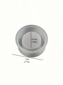 1 pieza Molde de silicona de resina para portavelas, molde de resina epoxi para manualidades de decoración del hogar