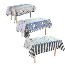 [1 Pc] 2005 Graduation Party Tablecloth, Plastic Material With Graduation Cap And Diploma Pattern Design, Suitable For College And High School Celebration Events, Graduation Party Decor - Multicolor - View 1