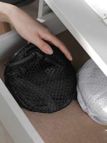 2pcs/1pc Breathable Mesh Dirty Clothes Laundry Basket, Foldable Home Storage Bin For Toys