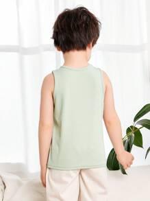 mini bala Camiseta sin Mangas Modal para Niños, Capa Base Ligera Y Transpirable, Suave Y Sin Sudor
