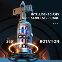 Soporte giratorio para teléfono para rastrear su movimiento, trípode Q03 con seguimiento automático de rostros, cambio de pantalla horizontal y vertical, rotación de 360°, estabilizador de cardán con IA, cardán inteligente