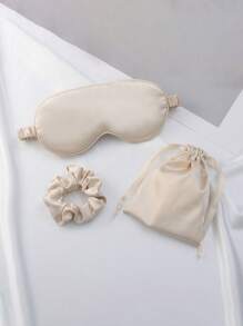 1 Set Satin Sleep Eye Mask, Satin Sleep Mask, Hair Scrunchie, Blackout Eye Mask, Eye Shade, Bridesmaid Gift, Pink. Satin Sleep Mask, Durable Pink Sleep Mask, Blackout Eye Mask, Unisex, Soft & Breathable Blackout Eye Mask, Travel Essential, Bridesmaid Gift - Multicolor - View 16