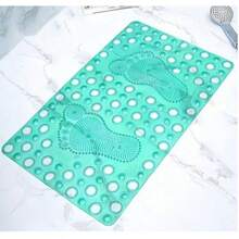 Tapete De Baño Antiderrapante Para Regadera Con Ventosas En Forma De Pies - Multicolor - Ver 3