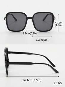 3pcs Solid Retro Square Glasses, Fashion Everyday Wear