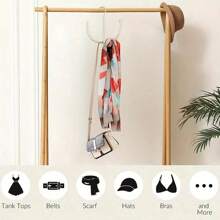1pc Multi-Functional Hanger Rack For Belts, Shoes, Ties, Scarves, Hat, Clothes - Gold - View 4