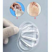 5 pares, almohadillas para el antepié y el talón - plantillas de silicona transparente, plantillas cómodas, adecuadas para estar de pie, actividades al aire libre, senderismo, baile, deportes - plantillas suaves y antideslizantes, plantillas cómodas para tacones altos, protección de suela de gel suave para hombre y mujer para verano, playa, viaje