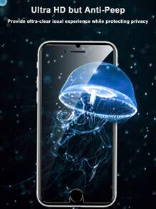 2pcs Anti-Spy, Anti-Fingerprint, Anti-Oil, Privacy Protection Tempered Glass Screen Protector, Compatible With IPhone 7/8/7Plus/8Plus/X/XS/XR/12/12Pro/12Plus/12Pro Max/12e Gift For Birthday, Family, Friends Phone Screen Protector, Phone Accessories