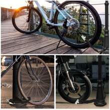 80CM Bike Lock Chain, Anti Theft Anti Cut Bicycle Lock, High Security Cycling Lock With 2 Keys For Bike, Motorcycle, Fence, Gate, Scooter