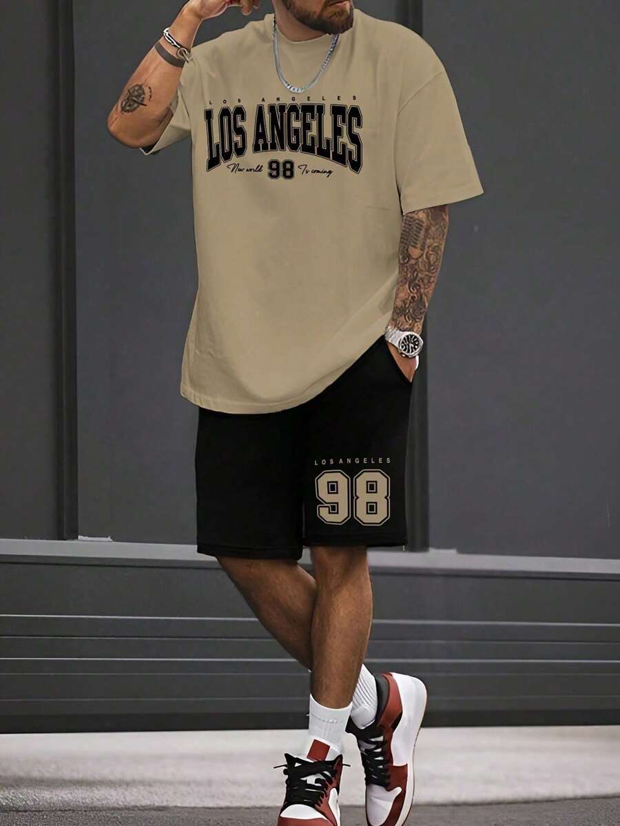 LOS ANGELES Men's Stylish Kit Comfortable For Summer - Beige - View 1