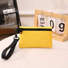 Correa personalizada para la muñeca con foto personalizada o logotipo de texto - Bolso de muñeca con hebilla conveniente, bolsa de almacenamiento de accesorios de teléfono móvil, amplio almacenamiento, tela, para viajes diarios y vacaciones, como regalo para Día de San Valentín, festival de música, boda