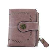 1 portefeuille creux rétro - Rose