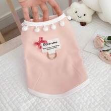 One Pet 冬季宠物背心，毛绒厚狗服装，猫套头衫，适合狗狗冬季穿着的服装 - 綠色 - 查看 6