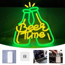 Bar Neon Sign, Beer LED Neon Light For Wall Decor, USB Powered Neon Bar Signs, Acrylic Bar Neon Lights Man Cave, Bedroom, Home Bar, Store, Club, Bistro, Party, Christmas,USB Power Supply Can Be Reused, Comes With Accessories, And Is Easy To Install.