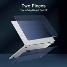 1 pièce Étui de protection transparent, léger et fin, compatible avec MacBook Air/Pro 13,3", 13,6", 14,2", 15,3", 16,2"