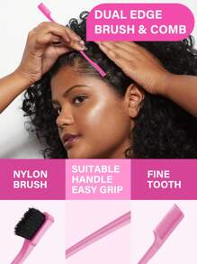 4pcs Slick Back Hair Brush Set With Hair Spray Bottle, Edge Brush Hair Brush Rat, Tail Comb Teasing Brush For Smoothing Baby Hair & Flyaways, Hair Brush, Comb, Hair Tools, Hair Products And Accessories For Barber Salon Beauty Travel Essentials,Back To School,Travel Holiday Essentials,Hair Accessories For Women,Brush,Hair Brushes,Edge Brush,Brush Hair,Hair Comb,Comb Hair,Detangling Brush,Ball Brush,Mini Hair Brush,Hair Brush Set,Wooden Comb,Hair Brush, Brush, Comb, Slick Back Brush, Hairbrush, Edge Brush, Brush Hair, Hair Comb, Hair Brush Set, Comb Hair, Mini Hair Brush, Detangling Brush, Hair Brushes,Hair, Accessories, Hair Products, Hair Tools, Hair Stuff, Hair Care, Curly Hair Brush, Barber, Barber Accessories, Hairdressing Equipment,Travel Essentials,Travel Essential,Hairstyle,Hairdressing - Multicolor - View 11