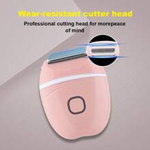 LQT Pink Portable Multifunctional Electric Lady Shaver, Suitable For Bikini, Leg & Underarm Hair Removal, USB Rechargeable, Cordless, Gentle & Effective Hair Removal, Skin-Friendly
