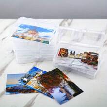 Photo Storage Box 4" X 6" - 16 Inner Craft Storage Photo Cases Clear Plastic Organizer For Pictures Crafts And Seeds - Variant1 - View 5