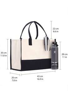 1 Stück personalisierte Strandtasche, Geschenktasche und Briefschal für Brautjungfern, personalisierte Jutetasche aus Jutesleder, für Frauen, Allzweck, großes Fassungsvermögen, vielseitig, multifunktional, bunt, süß, niedlich, kontrahiert, lustig, Kawaii, Y2K, minimalistisch, Pendeln, Business-Lässig, Basics, individualisiert, einzigartig, individuell, ideale Geschenke für ihn, ideal als Geschenk für sie, sie