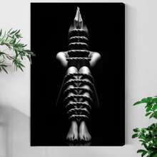 1pc Framed Canvas Wall Art, Nude Woman Bondage Art Print Canvas Poster, Ideal Gift For Bedroom Living Room Hallway Dorm Wall Decor - Multicolor - View 1