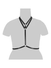 Body Harness For Women Bra Goth Plus Size Punk Chest Strap Belt Festival Rave Lingerie - Multicolor - View 2