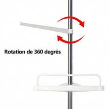 Trintion 4 Tier Adjustable Telescopic Shelf Bathroom Organiser Corner Rack Shower Shelf Caddy Holder 100cm - 260cm - Variant1 - View 6