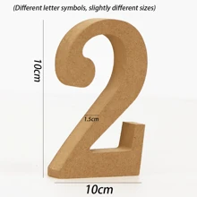 Wooden English Alphabet Number Ornaments, Wooden Handicrafts To Place Ornaments, Can Be Used To Express Love And Party Activities DIY Letter Creative Decoration Gifts Birthday Graduation - Multicolor - View 7