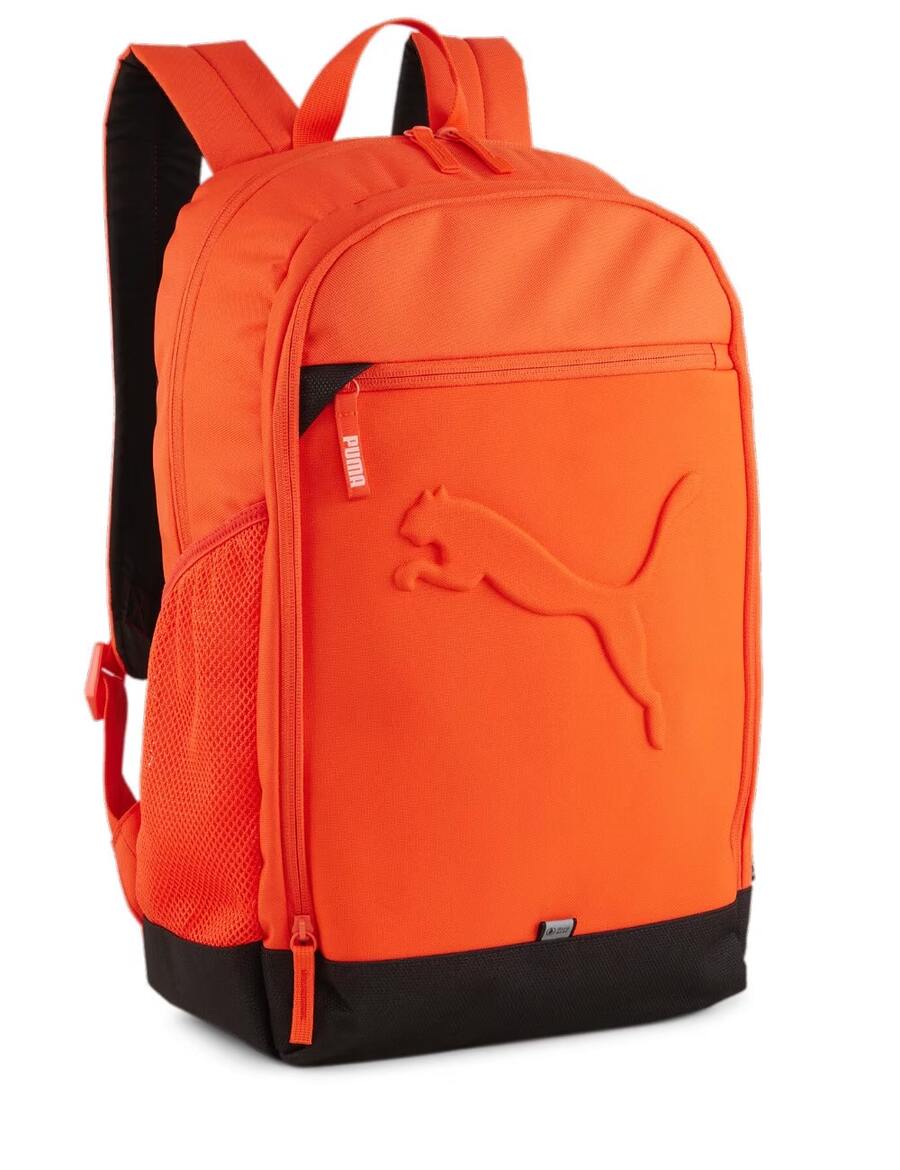 Puma Mochila escolar Buzz  naranja , portalaptop, proteccion, seguridad  moda, estilo - Naranja - Ver 1