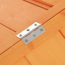 PawHut Chicken Run, Wooden Chicken Coop With Nesting Box, Openable Roof For 4-8 Chickens, Rabbits, Ducks, For Garden - Orange - Orange - View 9