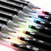 [12/24/30/36/40/48/60/80/100/120/168/204/262] colores Bolígrafos de marcador metálico Touchhero, colores vibrantes, punta fina - Multifuncional para pintar piedras, arte, vidrio y manualidades de regreso a la escuela