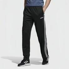 Adidas 3-Streifen schnelltrocknende, atmungsaktive Freizeithosen, locker geschnittene gerade Beine Jogging-Workout-Basketball-Hose