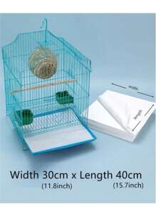 50PCS/100PCS Replacement Non-Woven Fabric Water-Absorbing Bird Cage Papers For Parrot - Multicolor - View 4