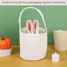 Rabbit Handbag; Bunny Ear Basket; Party Gift Box; Decorated Egg Box; Candy Bag. - Multicolor - View 4
