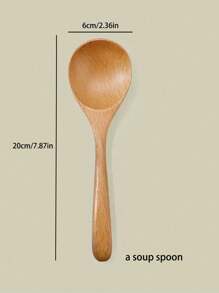 1/2/5 piezas Cucharas de madera de haya de estilo japonés de mango largo, cucharas de arroz, cucharas pequeñas, cucharas de madera de cocina, cucharas de madera grandes, set de 3 cucharas, artículos escolares