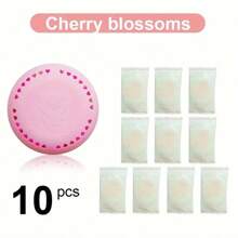 10PCS Long-Lasting Scented Air Freshener With An Extra Outer Shell - Aromatic Solid Deodorizing Discs For Homes, Cars, Bathrooms, Bedrooms, Closets, And Toilets Gifts Birthday Graduation