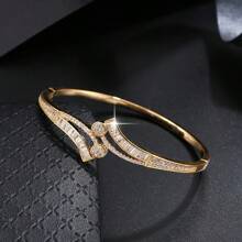 1 件手链，适合日常佩戴，百搭，简约风格女士手链镶嵌合成锆石，经典优雅珠宝 - S61503 - 查看 20