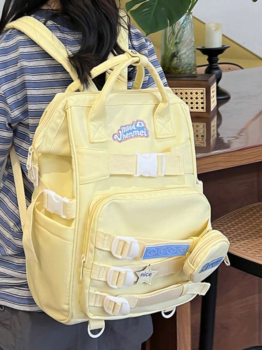 Large Capacity Multi-Functional Casual Backpack, Minimalist Casual Canvas Backpack, Outdoor ...