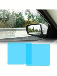 4pcs/Set 2pcs Car Rearview Mirror+2 Side Windows Rainproof Film Rearview Mirror Rainproof Tape - Multicolor - View 8