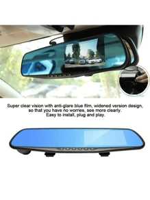 4.5" 1080P Full HD Dual Dash Cam, Front & Rear Recording, Backup Camera, Wide Angle Starlight Night Vision, Ultra-Thin Design, Fits Over 50 Vehicle Models