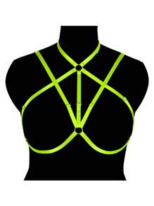 Women Plus Size Harness Elastic Cupless Cage Bra Sexy Lingerie For Women Adjustable Strap Bra - Multicolor - View 10