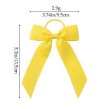 25pcs Rubber Band Bow Streamer Hair Accessories With Ponytail Holder, Hairband, Elastic Band, Braid Bow For Cheerleading Hairstyles(Random)
