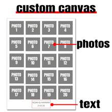 1PC Personalised Twenty Photos Wedding Print, Personalized Anniversary Canvas Wall Art, Custom Valentines Photo Collage, Our Anniversary Print, Special Anniversary, Couples Print, Memories Collage Posters, Optional Frame