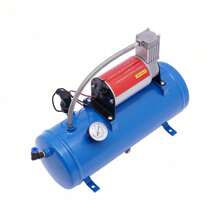 Rainaut 150 PSI Air Horn Compressor Tank Pump 6L Fit For Air Horn Car Train Truck Boat, 380(L)*140(W)*300(H)Mm - Blue - View 8