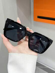 5pcs/Set Retro Cat Eye Sunglasses, Classic Decorative Suitable For Sports, Travel, Beach, Driving, UV Protection, Outings, Festivals, Street Style, Vacations, Sports, Fishing, Driving, Outdoor Activities, Hiking, Golfing, Street Accessories, Parties, Sun Protection Fashionable Shade Elegant Outfit Family Outings Travel Vacation Holiday For Summer Beach Vacation,Outdoor,Travel - 彩色 - 查看 3