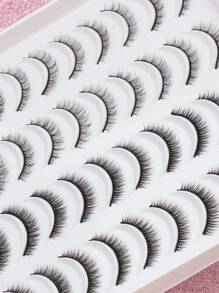 20 paar 3D nertsen natuurlijke wimpers Dramatische zachte dikke krul Valse wimpers Dagelijkse dating essentials Simulatie make-up Wimpers Herbruikbare wimperverlenging Make-uptool Kleine fee voorkeur Wimpers Paren natuurlijke valse wimpers Fluffy zachte dramatische 3D nertsen wimpers Lange pluizige wimpers Korte dikke nepwimpers Make-upproducten Bruiloftsfeest
