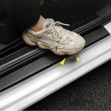 Tấm bảo vệ bệ cửa xe hơi chống trầy xước 3D, Miếng dán tự làm bằng sợi nano carbon, Băng bảo vệ gương chiếu hậu xe hơi, Băng cản, Chống thấm nước cho xe máy và xe đạp - màu đen - Xem 9