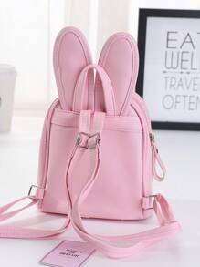 1 件儿童亮片兔子背包，迷你可爱配件，适合女孩旅行和户外使用