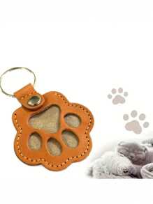 Bolsa conmemorativa de almacenamiento de pelo de mascota, bolsa de pelo de mascota hecha, bolsa conmemorativa de almacenamiento de pelo de gato y perro, llavero portátil multifuncional para gatos y perros, guardador de pelo conmemorativo de mascota (con llavero)