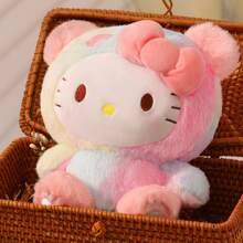 Muñeca de peluche decorativa de 22 cm (8.66 pulg) con diseño de Sanrio Hello Kitty, un regalo adorable de cumpleaños o San Valentín