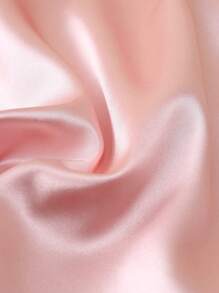 3 件套缎面腮红纽扣前短袖上衣和短/长裤睡衣家居服套装女士春夏家居服 - 粉色 - 查看 8